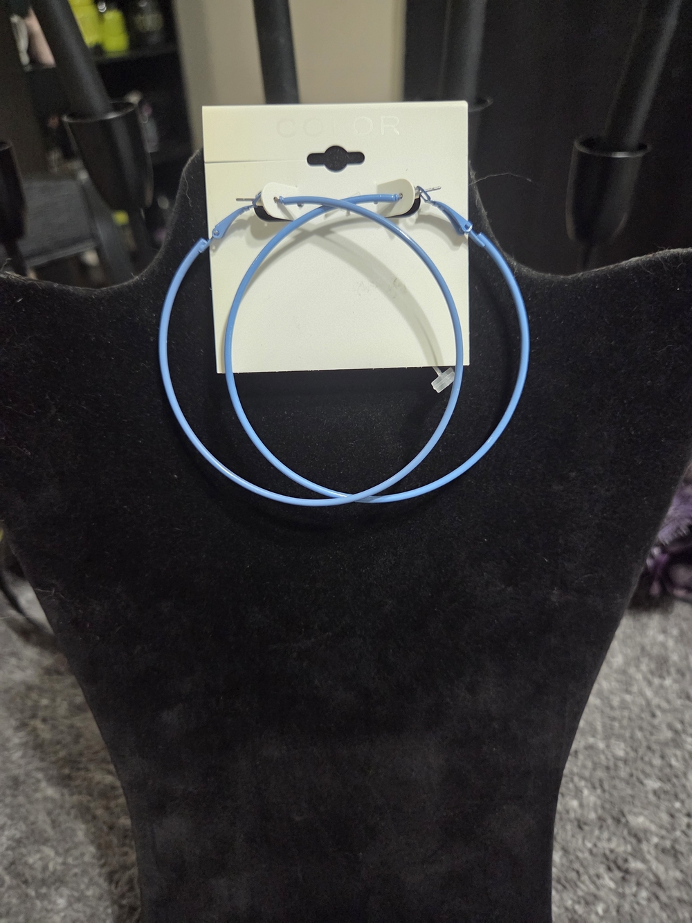 Kohl's Sky Blue Hoop Earrings
